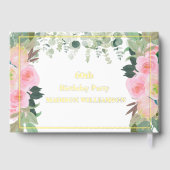 Élégant rose Floral Chaque année Anniversaire Gold (Verso)