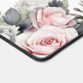 Élégant Rose Floral Nom personnalisé (Coin)