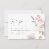 Elégant rose Floral Quinceanera QR Code RSVP (Devant)