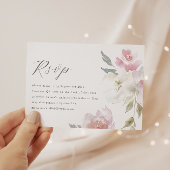 Elégant rose Floral Quinceanera QR Code RSVP