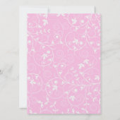 Élégant rose floral sucré16 Invitation d'anniversa (Dos)