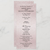 Elegant Rose Glitter - Program Programma (Voorkant / Achterkant)