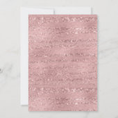 Elégant Rose Gold 50e Anniversaire Fête Invitation (Dos)