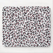 Elegant Rose Gold Black Leopard Pattern Muismat (Voorkant)