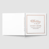 Élégant Rose Gold Calligraphie Mariage Chic White (Complet)