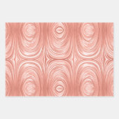 Elegant Rose Gold Foil Glam Patterns Inpakpapier Vel (Voorkant 3)