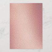 Élégant Rose Gold Foil Partager Une Carte Mémoire (Dos)