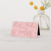 Elegant Rose Gold Glitter Floral Black (Achterkant)