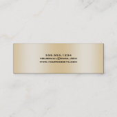 Élégant Rose Gold Graduation Nom Carte Insérer (Dos)