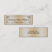 Élégant Rose Gold Graduation Nom Carte Insérer (Devant / Derrière)