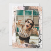 Élégant Rose Gold Graduation Party Invitation (Devant)