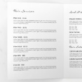 Élégant Rose Gold Leaf Logo Salon, Brochure Spa (Intérieur en premier)