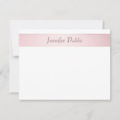 Élégant Rose Gold manuscrit Modèle de script manus (Devant)