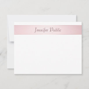 Élégant Rose Gold manuscrit Modèle de script manus
