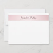 Élégant Rose Gold manuscrit Modèle de script manus (Dos)