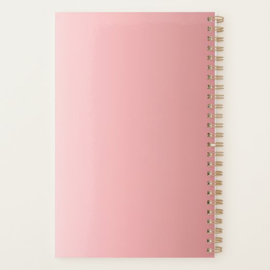 Élégant Rose Gold Monogramme Modèle moderne (Dos)