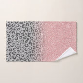 Élégant Rose Gold Parties scintillant Empreinte de (Serviette à main)