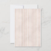 Elégant Rose Gold Pineapple Wedding RSVP (Dos)