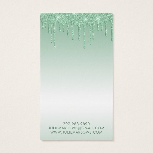 Élégant Rose Green Parties scintillant Drives Méta (Dos)