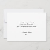 Elégant Rose gris argent Merci or | S (Dos)