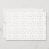 Élégant Rose Leafy Gold Bridesmaid Invitation (Dos)