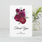 Élégant Rose Magenta Merci de bouquet floral (Debout devant)