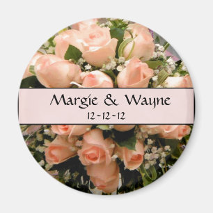 ELEGANT ROSE MAGNET DE FAVEUR DE MARIAGE
