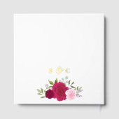 Élégant Rose Mariage à huile Magenta & Pink Boho (Verso)