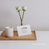 Élégant Rose mariage Fleur Modèle RSVP