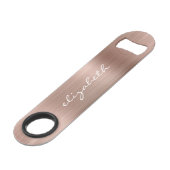 Elégant Rose métal métal métal métal personnalisé (Dos Angle)