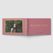 Elégant Rose moderne Gold Photo Quinceañera (Complet)