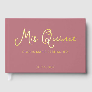 Elégant Rose moderne Gold Quinceañera