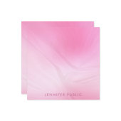 Elégant rose moderne minimaliste Modèle tendance (Devant/Arrière en situation)