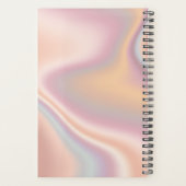 Élégant rose moderne or holographique planificateu (Dos)