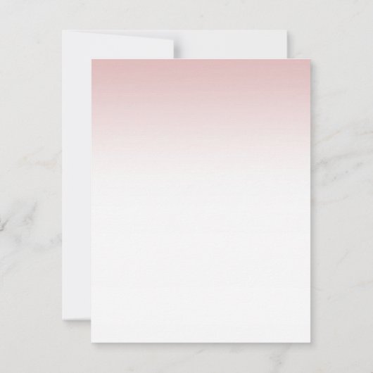 Élégant Rose moderne or Modèle de script main (Dos)