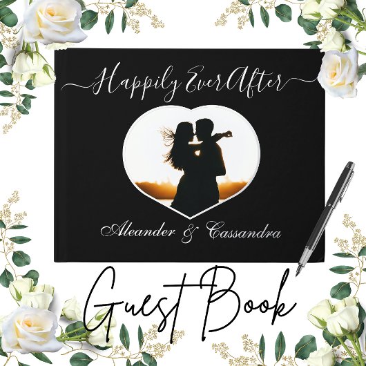 Elégant Rose moderne photo Gold Silver Mariage