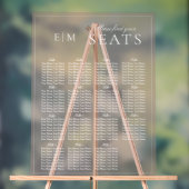 Élégant rose moderne Script Monogramme Siège Maria (Neutre)