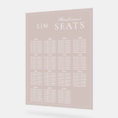 Élégant rose moderne Script Monogramme Siège Maria (Angle)