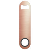 Élégant Rose Monogramme or Bouteille personnalisée (Dos)