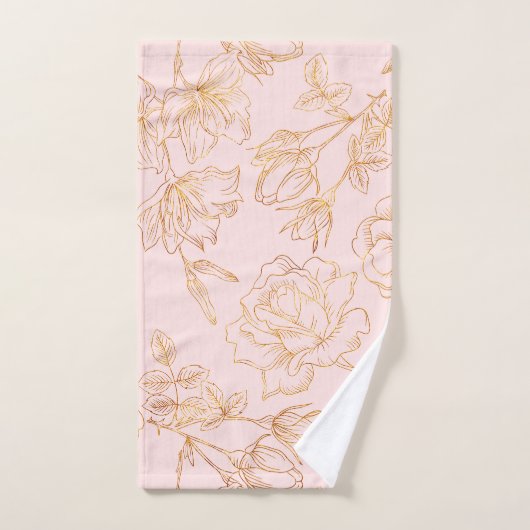 Élégant Rose Or (Serviette à main)