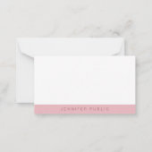 Élégant Rose Or Blanc Simple Modèle Moderne (Dos)