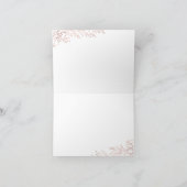 Elégant rose or botanique photo merci (Intérieur)