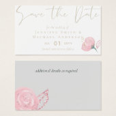 Élégant Rose or moderne Mariage Étincelle (Devant & derrière)