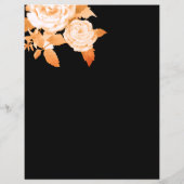 Élégant Rose or noir noir noir cartes de sièges (Dos)