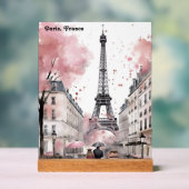 Elégant Rose Paris France Tour Eiffel romantique (Neutre)