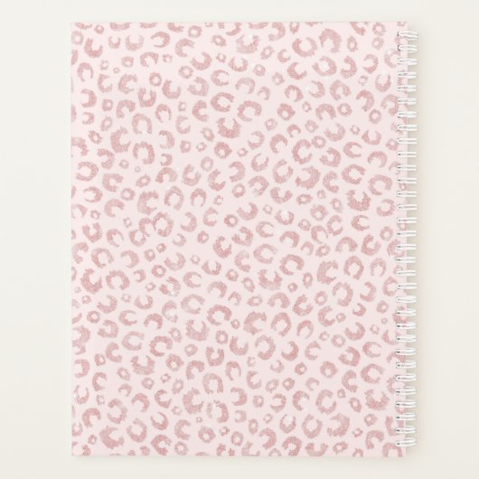 Élégant Rose Parties scintillant d'or Leopard Moti (Dos)