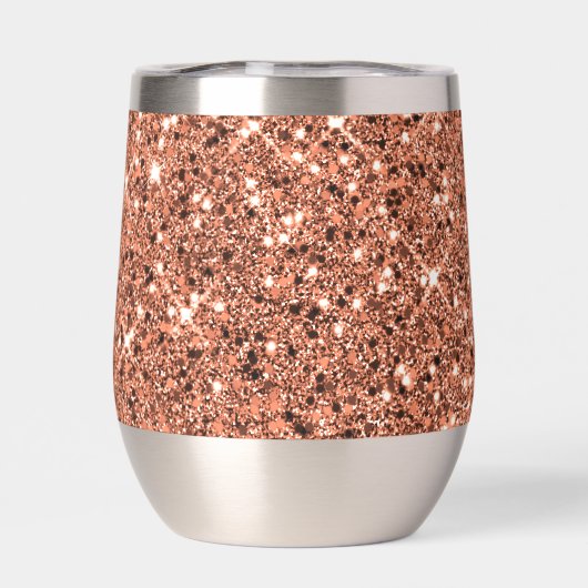 Elégant Rose Parties scintillant or Monogramme Par (Arrière)