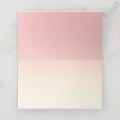 Elégant Rose Peinture Table Cartes de Place (Intérieur déplié)