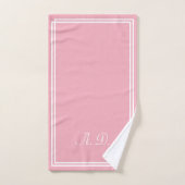 Élégant rose personnalisé (Serviette à main)