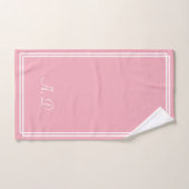 Élégant rose personnalisé (Serviette à main)